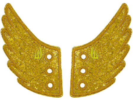 Gold Sparkle Wings Supply