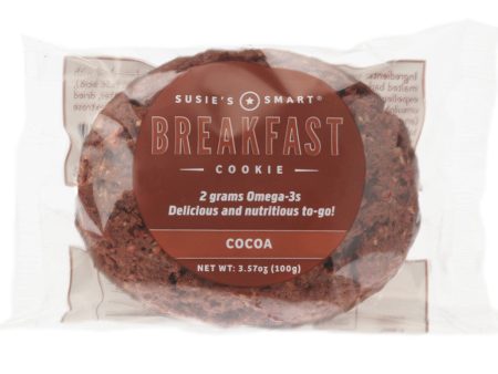 Box of 18 Cocoa Breakfast Cookies -- all natural and rich in Omega-3s! Cheap