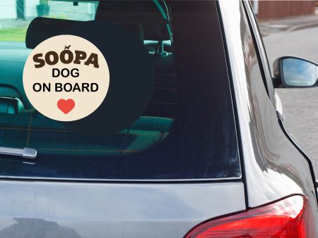 Soopa Dog On Board  Car Decal Discount