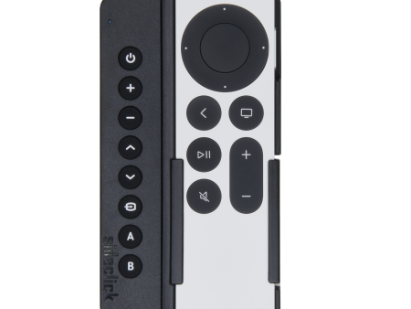 Sideclick Universal Remote Attachment for Apple TV 2nd and 3rd Gen 4K - Silver Siri Remote Online