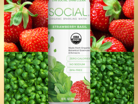 Strawberry Basil Sparkling Water 24-Pack Sale