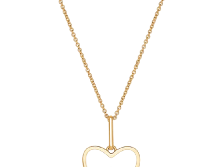 Amaya Heart White Enamel Necklace Online Hot Sale