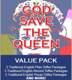 GOD SAVE THE QUEEN Toffee Value Pack Cheap