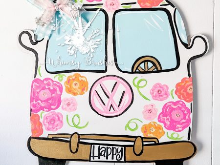 Hippy Spring Bus Doorhanger Fashion