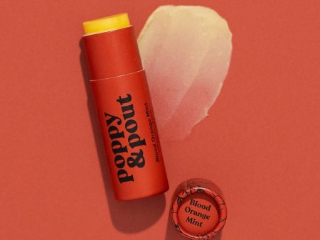 Poppy & Pout Blood Orange Mint Lip Balm on Sale