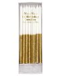 Meri Meri Gold Glitter Dipped Candles Fashion