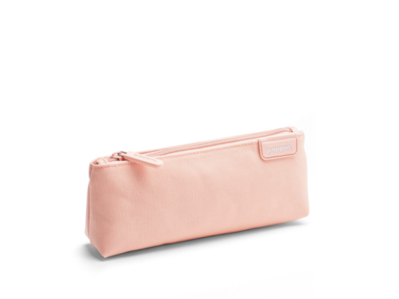 Blush + Light Gray Pencil Pouch on Sale