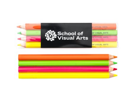 SVA Fluorescent Colored Pencils - Set of 4 Sale