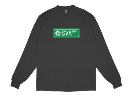 SVA Way  Street Sign Long Sleeve T-Shirt For Sale