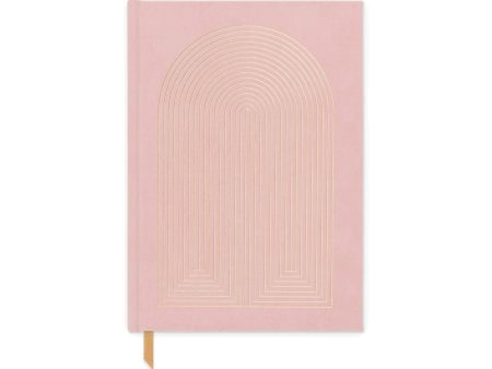 Radiant Rainbow Dusty Pink Suede Journal Discount