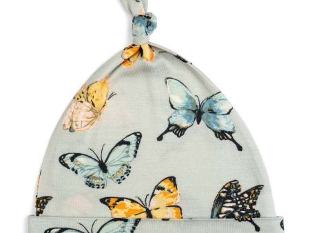 Milkbarn Bamboo Knotted Hat Butterfly 3-6mo on Sale