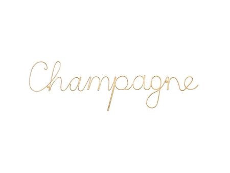 Champagne Gold Wire Word on Sale