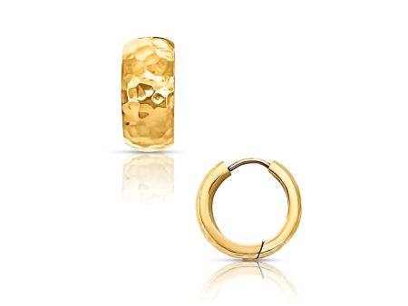 Brennan Hammered Huggie Hoop Earring Online Hot Sale