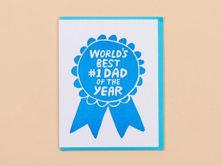 #1 Dad Ribbon Father s Day Greeting Card Online Sale