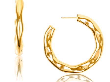 Astrid Hammered Hoop Earring Sale