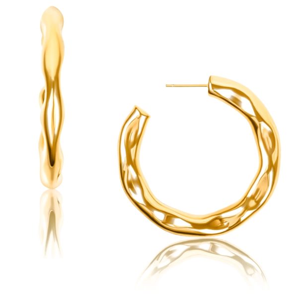 Astrid Hammered Hoop Earring Sale