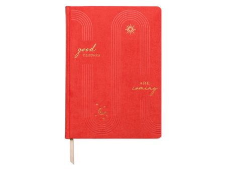 Good Things Are Coming Rust Jumbo Journal Discount