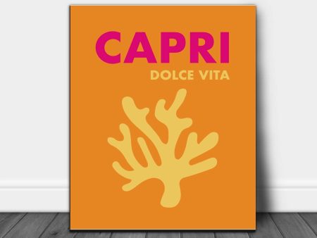 Capri Travel City Art Print Online