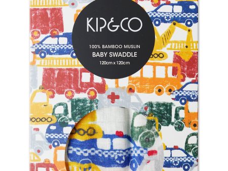 Big Wheels Bamboo Swaddle Blanket Online Hot Sale