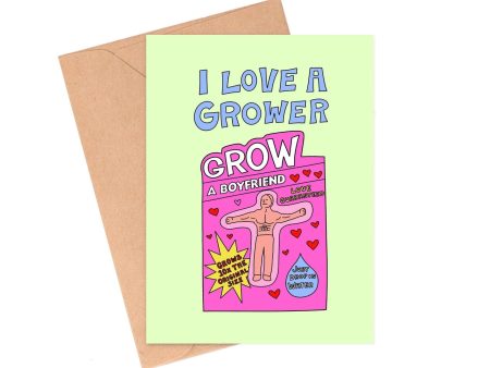 I Love A Grower Valentine s Day Greeting Card Online Sale