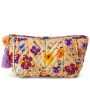 Quilted Velvet Toiletry Bag- Pansy Online Sale