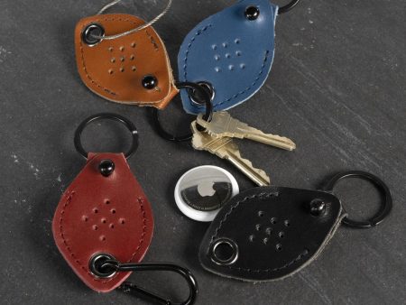 AirTag Leather Keychain For Sale