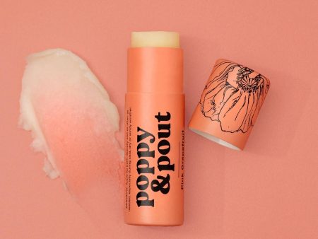 Poppy & Pout Pink Grapefruit Lip Balm Online Sale