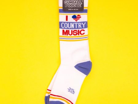 I Love Country Music Unisex Socks For Cheap