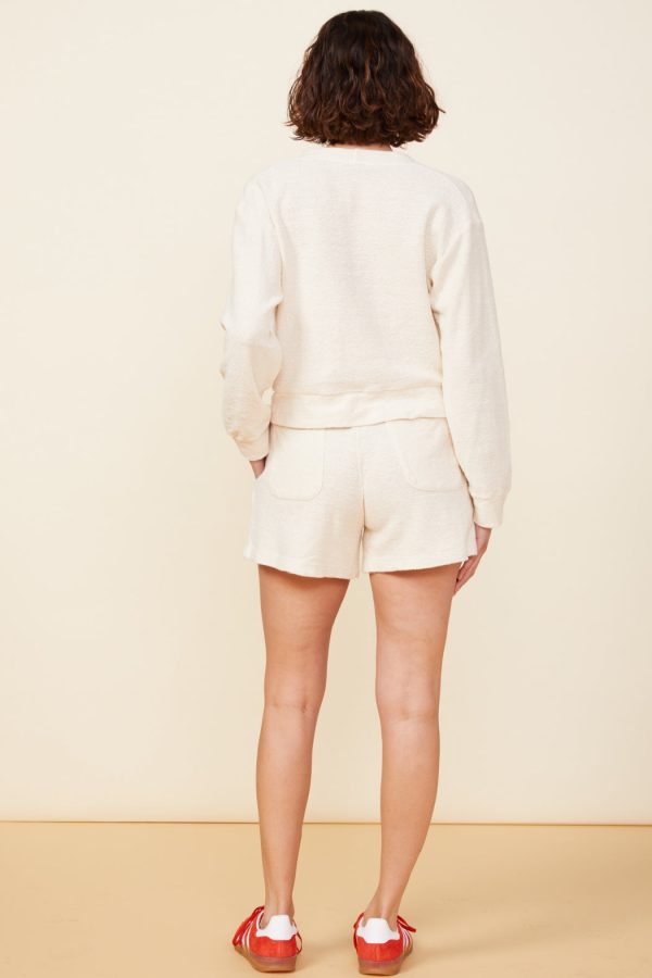 Linen V Neck Sweatshirt Online