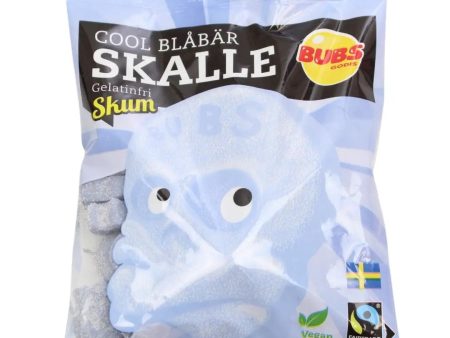 Swedish Candy Bubs Cool Blueberry Foam Skulls Sale