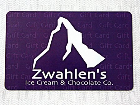 Gift Card to be used in Zwahlen s Retail Location Online Sale