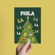 Phila La La La Philly Sports Christmas Holiday Greeting Card on Sale