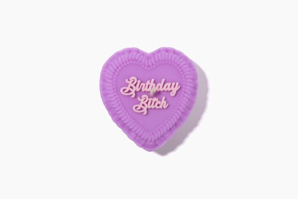 Birthday Bitch Vintage Heart Cake Candle Online