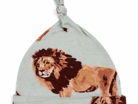 Milkbarn Bamboo Knotted Hat Lion 3-6mo Online now