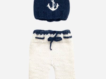 The Blueberry Hill Anchor Newborn Knit Set Online now