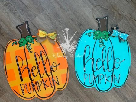 Jumbo Pumpkin Doorhanger For Cheap