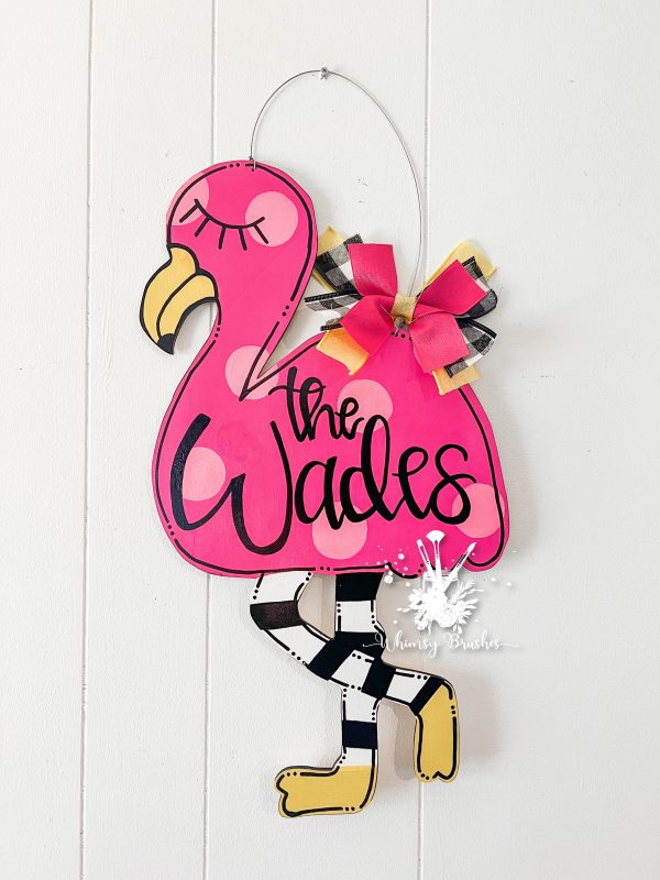 Funky Flamingo Doorhanger Online Hot Sale