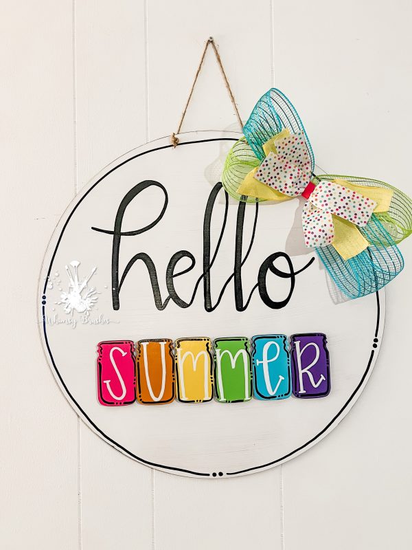 Hello Summer Round Doorhanger Hot on Sale