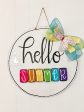 Hello Summer Round Doorhanger Hot on Sale