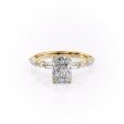 The Patricia Set With A 4 Carat Radiant Moissanite Hot on Sale