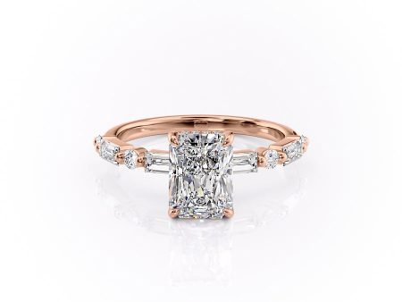 The Patricia Set With A 3.5 Carat Radiant Moissanite Hot on Sale