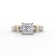 The Patricia Set With A 5 Carat Princess Moissanite Cheap