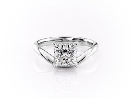 The Berta Set With A 3 Carat Princess Moissanite For Cheap