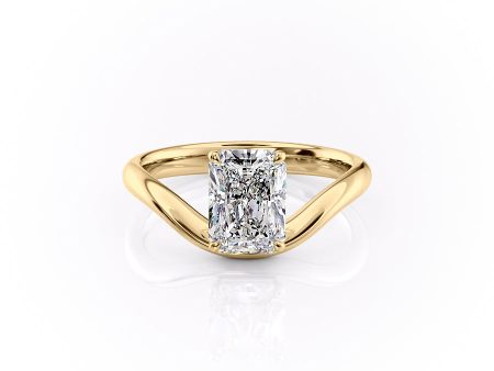 The Berta Set With A 1.5 Carat Radiant Moissanite on Sale