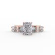 The Patricia Set With A 3.5 Carat Radiant Moissanite Hot on Sale